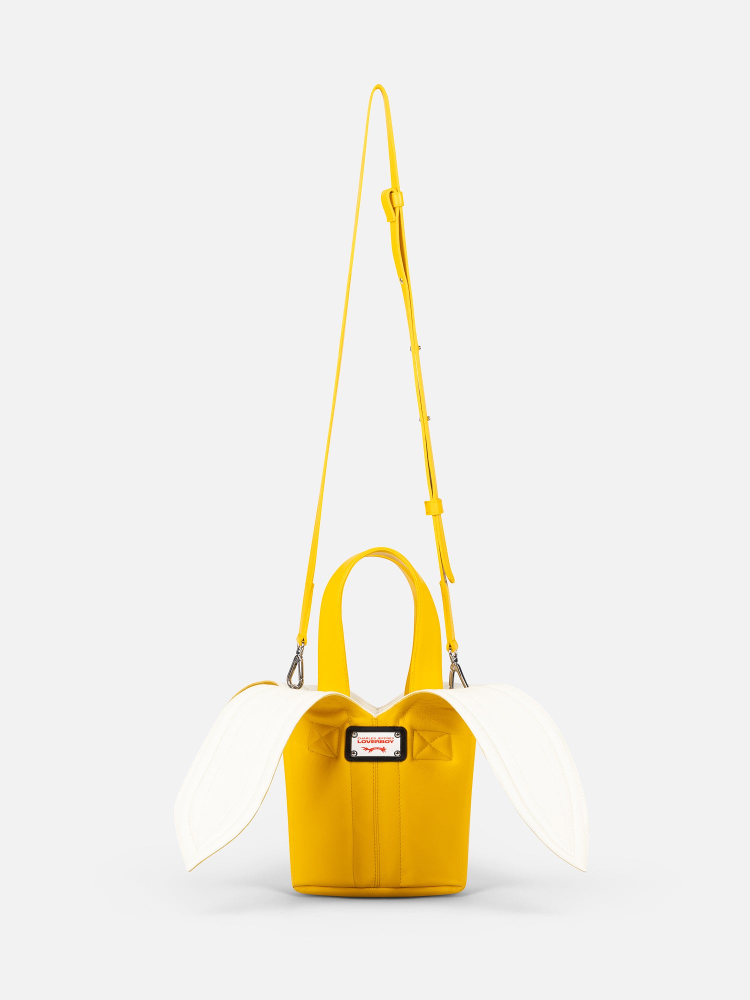 BANANA BUCKET BAG in YELLOW ECRU